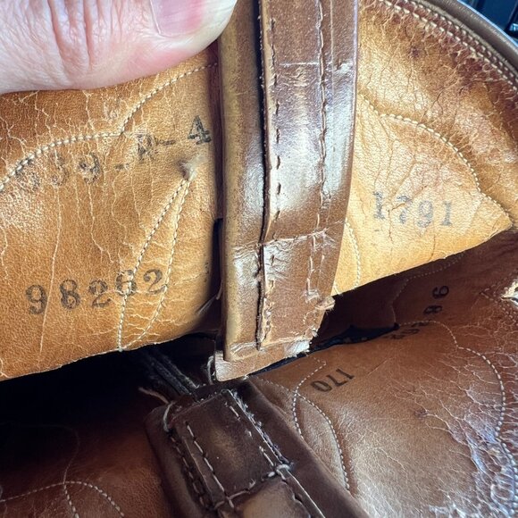 Vintage Tony Lama Black Label pre 1970 Boots Womens Size 7A - Picture 15 of 16